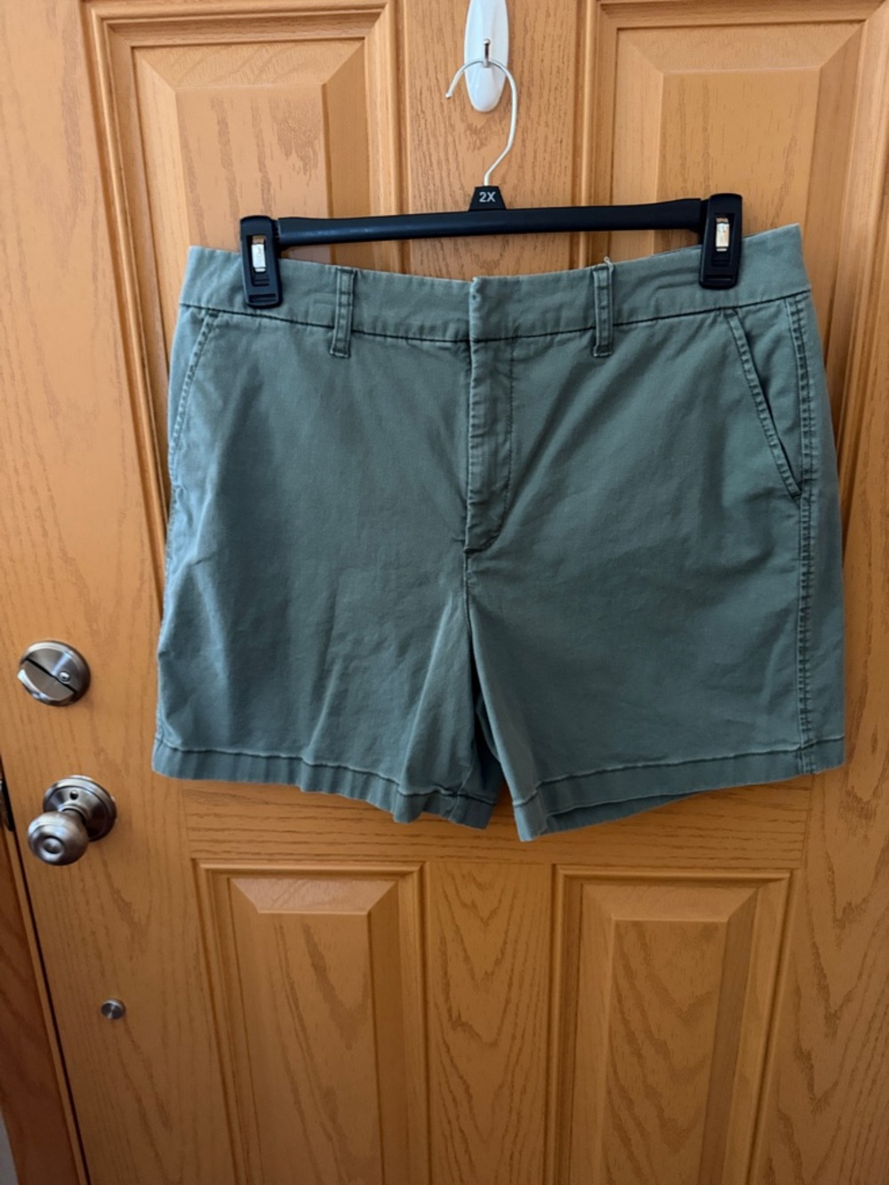 Anne Klein Olive Utility Bermuda Shorts